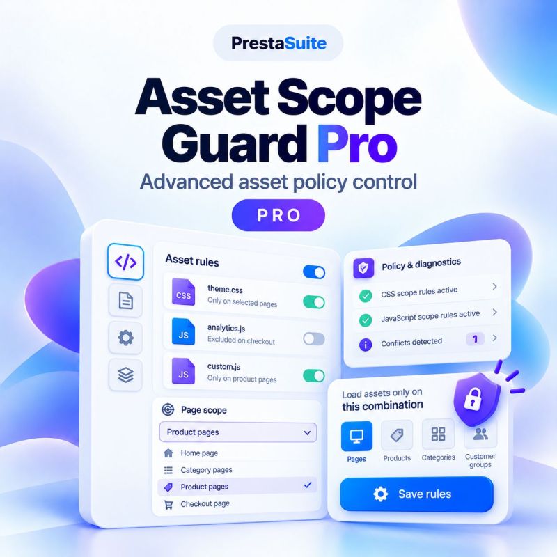 Asset Scope Guard Pro – Control avanzado del alcance CSS/JS de PrestaShop
