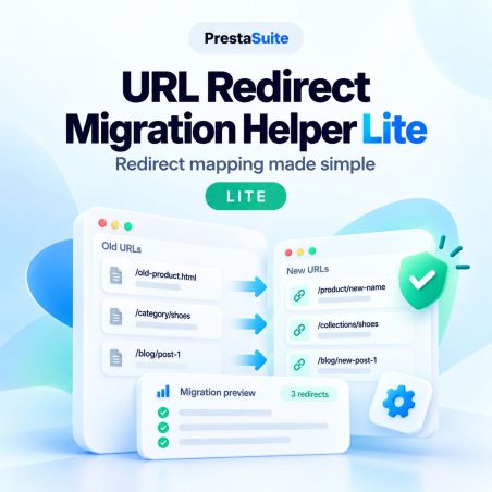 URL Redirect Migration Helper Lite – Darmowy menedżer przekierowań PrestaShop